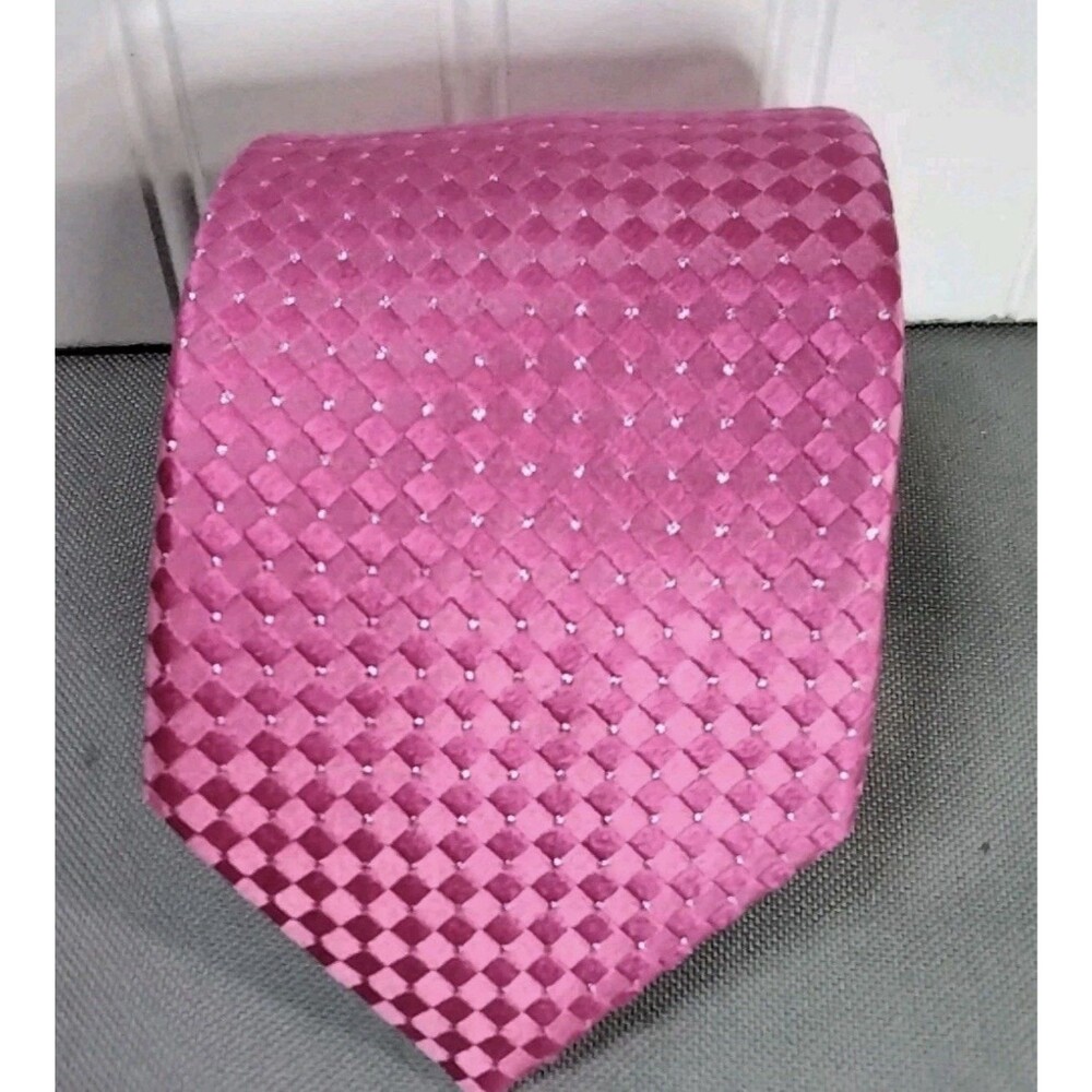 Donald J. Trump Tie Signature Collection Silk Silver Business Maga Necktie 60" L